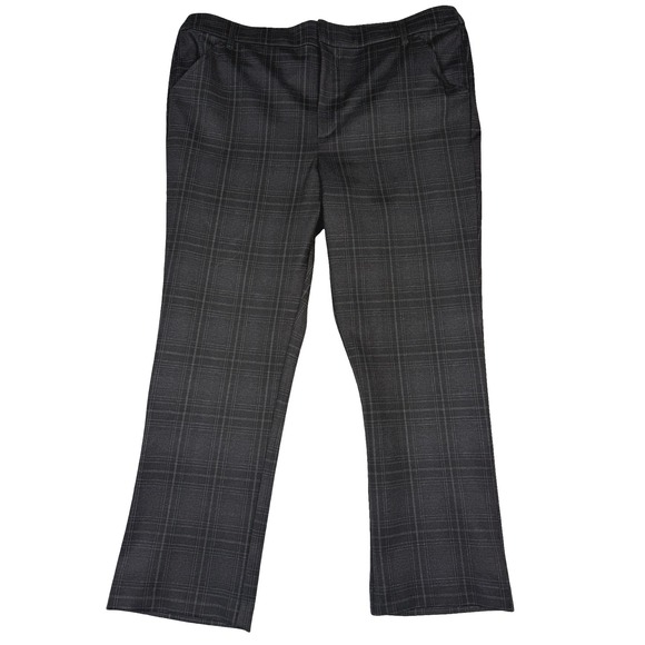 Wit & Wisdom Plaid Career Dress Pants Women's Size 16 Gray Business Casual - Picture 2 of 10